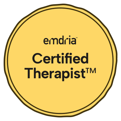 EMDRIA CERTIFIED THERAPIST BADGE